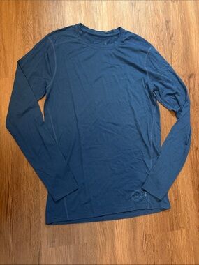 Smartwool Men's Long Sleeve Crewneck Shirt - Navy Blue